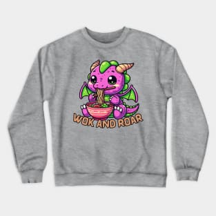 Dragon eating ramen Crewneck Sweatshirt